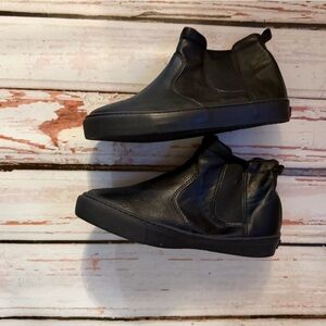 Black High-Top Sneakers